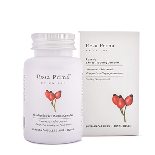 Unichi Rosehip Extract Complex 60cap อูนิชิ สารสกัดจากโรสฮิป บำรุงรักษาผิวหนัง