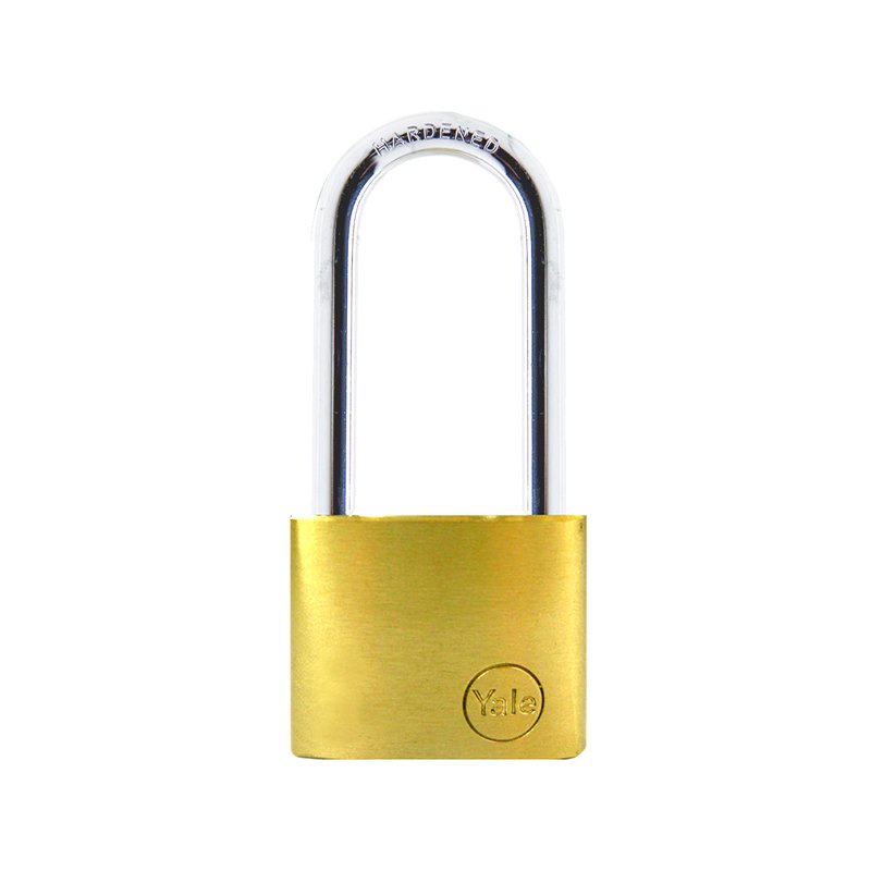 Therichbuyer กุญแจสปริงคล้องคอยาวทองเหลือง YALE รุ่น YE30LLS ขนาด 30 มม. สีทองเหลือง