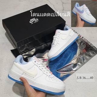 รองเท้าผ้าใบ nike hi endเปลี่ยนสีได้ พร้อมอุปกรณ์ ส่งฟรีคะ