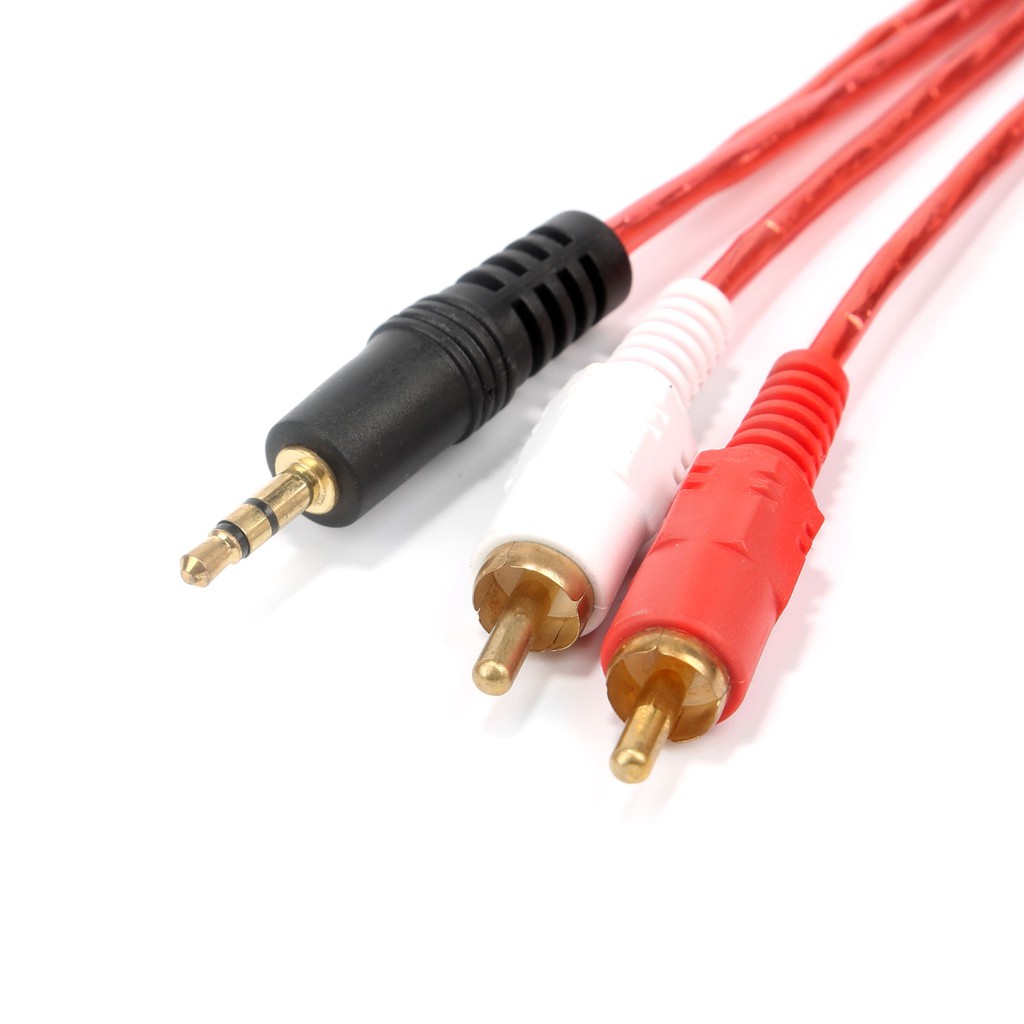 【1.5m/3m/5m/10m】3.5mm to 2 RCA audio cable, for phone, headphone, speaker black 3.5mm Jack stereo to 2 RCA Male Aux Audio Cable Wire