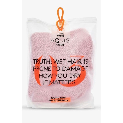 พร้อมส่งแท้ 💯% AQUIS Lisse Rapid Dry Luxe Hair Turban สี Desert Rose