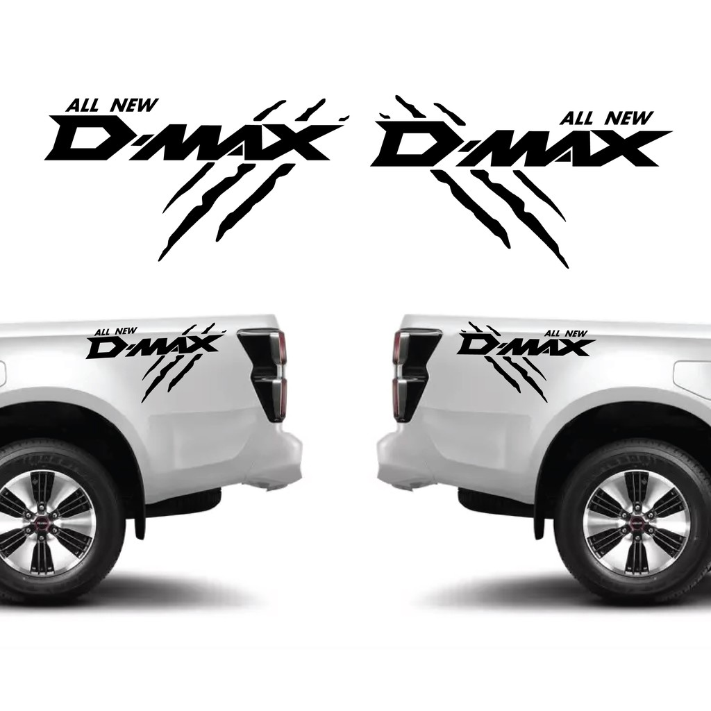 สติ๊กเกอร์ติดรถ D max จำนวน 2 ชิ้น