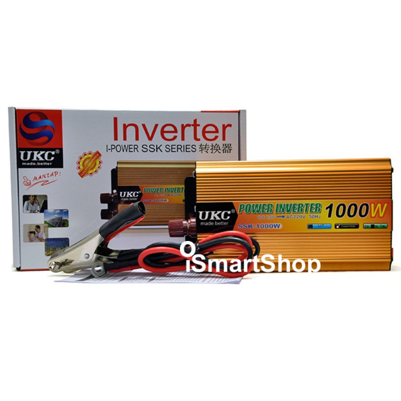 เครื่องแปลงไฟ24VDCเป็น220VAC Car inverter(1000w) - รูปที่ 4
