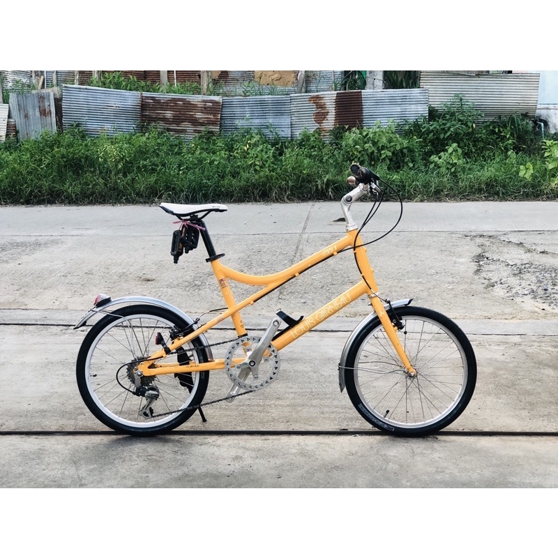 จักรยานมินิทัวส์ริ่ง เก่าญี่ปุ่น ยี่ห้อ Louis garneau mv1 แท้ ไซส์ 41 cm สีเหลืองสวยๆ เบาะขาวเล็ก(M)