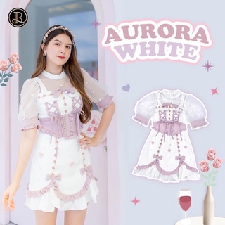 BLT BRAND : AURORA WHITE มือ 2 ไซส์ L เดรสเจ้าหญิงสีขาว