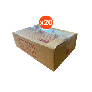 กล่องพัสดุไปรษณีย์ฝาชน เบอร์ 0 ขนาด 11X17X6cm. จำนวน 20ชิ้น