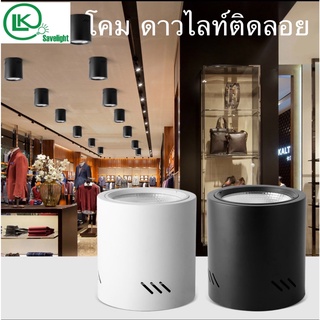 โคมไฟดาวน์ไลท์ โคมดาวไลท์ติดฝ้า ติดลอย โคม Downlight  E27เปลี่ยนหลอดได้ Downlight3.5"/ 4"กลม/เหลี่ยม