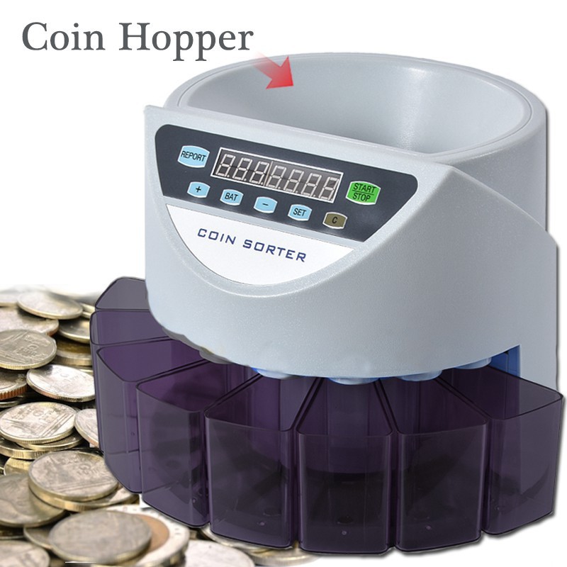 HOMEBU เครื่องนับเหรียญ เครื่องคัดแยกเหรียญ ดิจิตอล ระบบดิจิตอล แยกเหรียญได้ทุกชนิด เหรียญไทยทุกชนิด Money / Coin Sorter