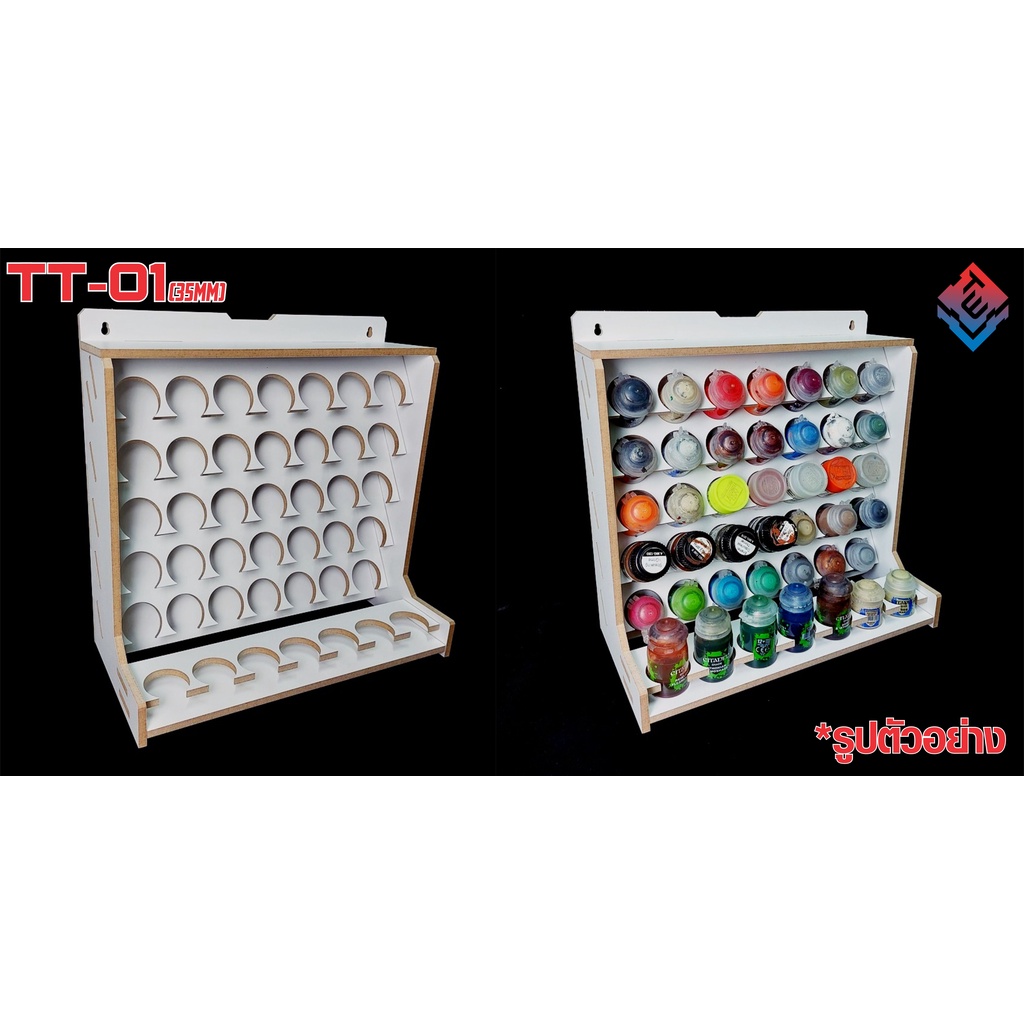 TT-01   ชั้นวางสีและเก็บอุปกรณ์ Teninone HobbyTool's