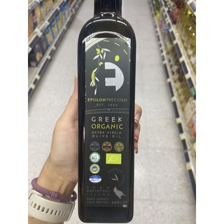 น้ำมันมะกอกธรรมชาติ เกรดพิเศษ ออแกนิค ตรา แอพซิลอน พรีเชียส 500 Ml. Organic Extra Virgin Olive Oil ( Epsilon Precious Brand )