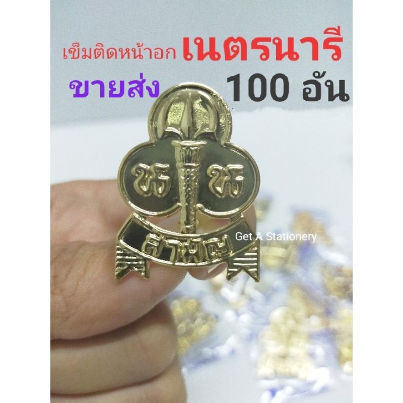 [ขายส่ง 50 อัน & 100 อัน] เข็มติดอก เนตรนารี น.น. สามัญ สวย คมชัด