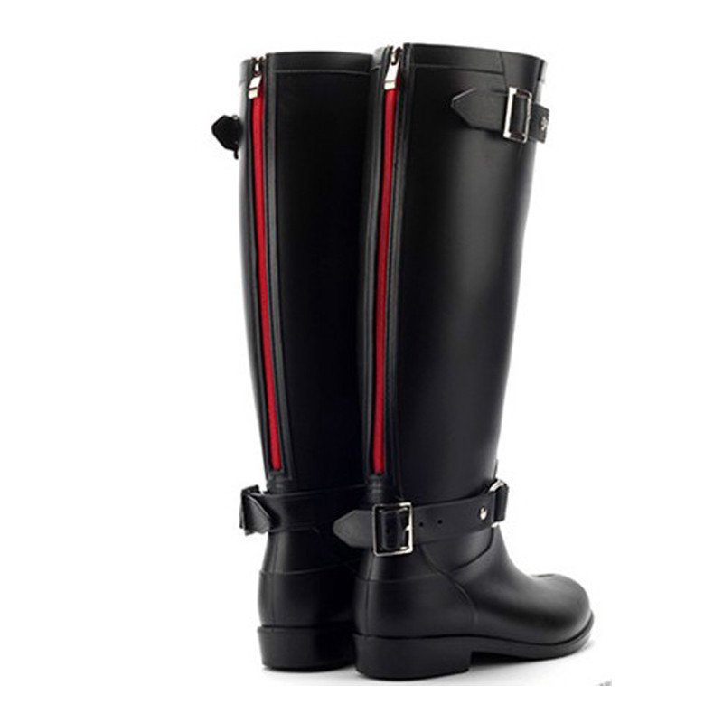 rain boots with zipper for women