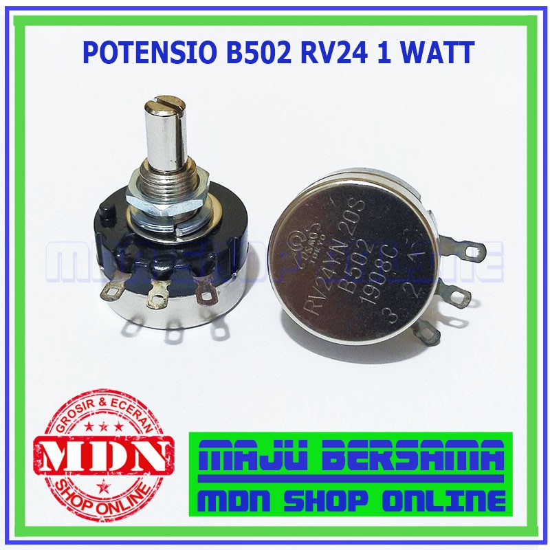Potentiometer cosmos B502 171C RV24YN 20S - Potentiometer 5K 1 วัตต์