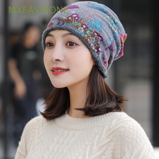 Mxfashione หมวกกันหนาวผ้ากํามะหยี่สําหรับผู้หญิง