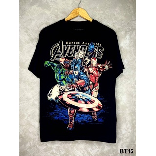 Avengersเสื้อยืดสีดำสกรีนลายBT45