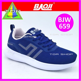 BAOJI BJW659 รองเท้าผ้าใบผู้หญิง สีกรมท่า