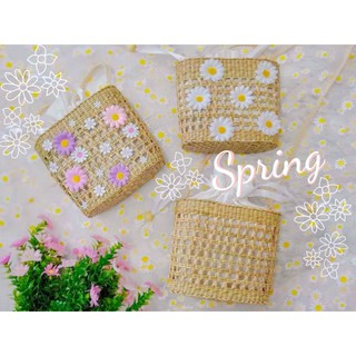 กระเป๋าสาน Spring 🌸🌸🌷🌺🌼