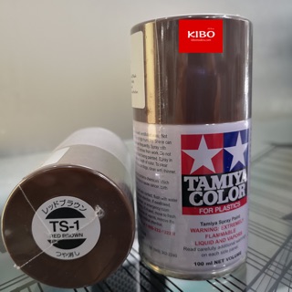 สีสเปรย์ทามิย่า Tamiya TS-1 red brown 100ml