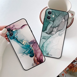 เคสโทรศัพท์มือถือแบบนิ่ม ผิวด้าน ลายหินอ่อน สีเขียว สําหรับ Vivo V20 V21 Y12S Y20 Y20A Y11 Y17 Y15 Y15S Y12 Y21 Y21S Y30 Y33 Y50 Y51 Y53