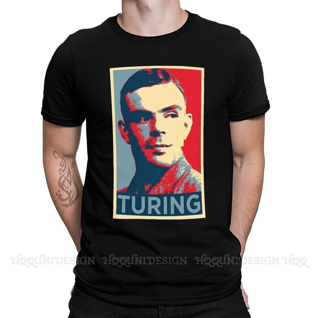 Tshirtคอลูกเรือcrew neckผู้ชาย ' s TURING เสื้อยืด Ww2 WWII World War 2 เสื้อผ้าตลก แขนสั้น คอกลม-4X