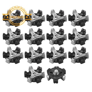 14Pieces Golf Shoe Spikes Thread Golf Spikes Thread Screw Golf Shoe Spikes Easy Replacement for Most Golf Shoes els