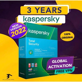 Kaspersky Total Security 2022 3 ปี - ORIGINAL Antivirus ซอฟต์แวร์ป้องกันความปลอดภัย