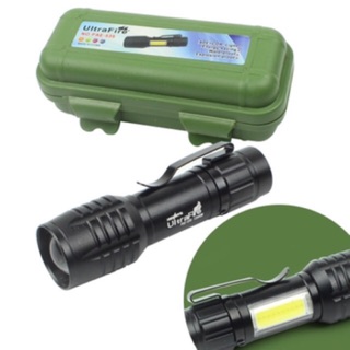 ไฟฉายซูมชาร์จ PAE-535 (ไฟ LED 2 ด้าน) ((เล็กพกพาง่าย))🔦