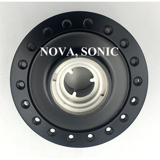 ดุมล้อหน้า NOVA SONIC เกรดแท้  โรงงานประกอบ สีดำ