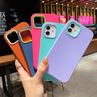 !!!พร้อมส่งจากไทย!!! Iphone case TPU กันกระแทกสีสดใส งานดีมาก iphone7 8 Se X Xs Xsmax 11 11pro 11promax 12 12pro12promax