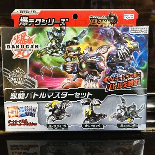 RARE Sega Toys BTC-19 บาคุกัน แท้ 3 ลูก Bakugan BakuTech Flare Dragaon Van Falco Falcon Zero Munikis Silver 3 in 1 Set