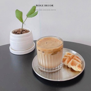 (กรอก AW9TCQ ลด20%) แก้วใสคาเฟ่ ใบละ 40 บาท เนื้อดี  - Beige Decor