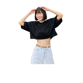 Curve Crop (เคิร์ฟว - ครอป) เสื้อครอปตัดปลายโค้งหน้า ใส่แล้วตัวเล็ก !🪜 ⁺◦ 🥕✧