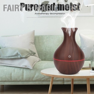 Fairy &amp; Magic USB LED Ultrasonic Wooden Humidifier Air Purifier with 7 Colors Light for Home