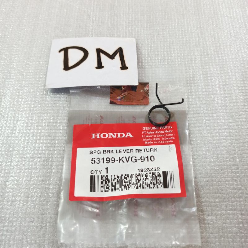 สปริงแฮนด์เบรกขวา Beat Vario 110 125 150 ประเภท cbs 53199-KVG-910 แท้ Honda HGP AHM
