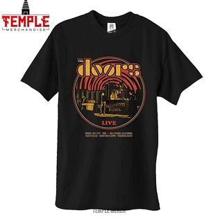 เสื้อยืด คอกลม พิมพ์ลายวง The Doors 68 สไตล์เรโทร