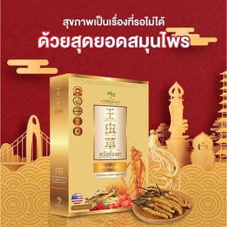 NutribrandPlus หวังถั่งเฉ้า สมุนไพร ถั่งเช่า ถั่งเฉ้า ทิเบต ผสาน เห็ดหลินจือ เห็ดหลินจือแดง ญี่ปุ่น โสมคน 6 ปี