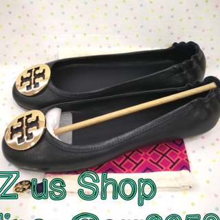 TORY BURCH MINNIE METAL-LOGO TRAVEL สี perfect navy /us8.