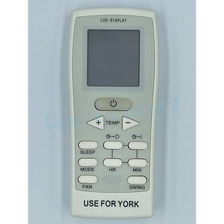 รีโมทแอร์ York รุ่น GZ-12A-E1 ( AIR YORK )