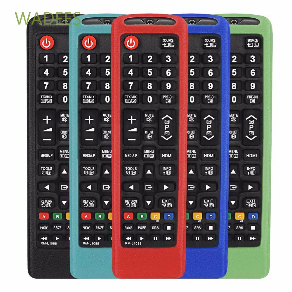 WADEES Anti-fall Remote Control Cover Soft Protector Remote Controller Protective Case Silicone Cover Smart TV Remote Control Silicone Sleeve AA59-00602A AA59-00666A Shockproof For Samsung AA59-00786A Silicone Case/Multicolor