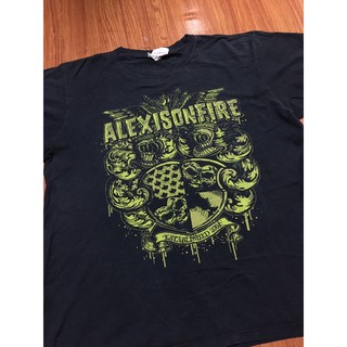 เสื้อยืดผ้าฝ้าย เสื้อวง ALEX IS ON FIRE Size M มือ2