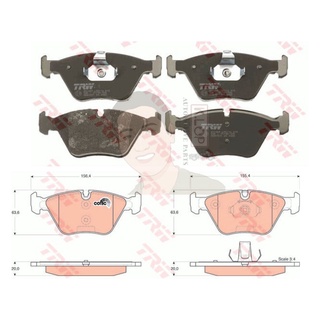 GDB1531 ผ้าเบรค-หน้า(TRW) (เนื้อผ้า COTEC) BMW X3 (E83)