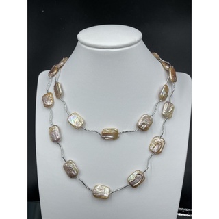 Freshwater pearl ready made necklace. natural pearl necklace for women.