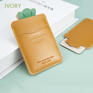 Ivory สติกเกอร์หนัง PU ลายการ์ตูน สําหรับติดตกแต่งโทรศัพท์มือถือ บัตรเครดิต บัตรประจําตัวประชาชน บัตรรถบัส