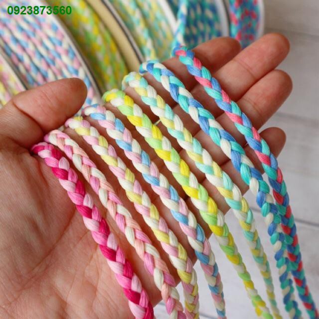 LKA1118.✉☄เชือกเปีย ริบบิ้นเปีย 0.6 cm.