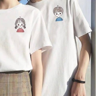 ONEME.Cotton couple T-shirt High qualityเสื้อยืด