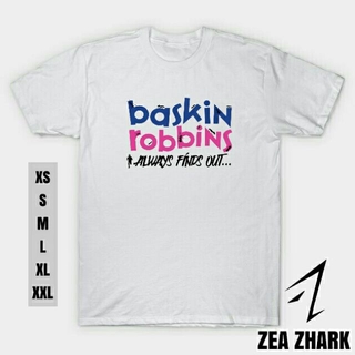 เวนเจอร์ส Ant Man Baskin Robbins มักจะพบเสื้อยืดที่มีคุณภาพสูงผ้าฝ้ายเสื้อผ้าแขนสั้น M3h