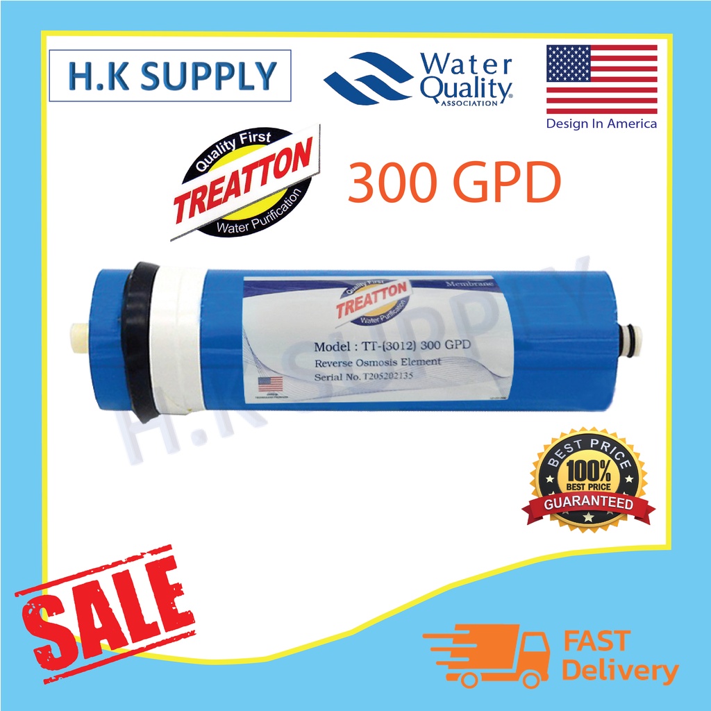 Treatton ไส้กรอง ไส้กรองเมมเบรน RO เมมเบรน Membrane 300 400 800 GPD 3012 2813 เครื่องกรองน้ำ ตู้น้ำหยอดเหรียญ Fastpure