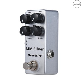 Mosky mm Silver กีตาร์ไฟฟ้า Overdrive True Bypass อุปกรณ์เสริมเครื่องดนตรี