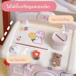 🍄ส่งจากไทย🍄 บ้านออมสิน กระปุกออมสินรูปบ้าน กระปุกออมสินน่ารัก บ้านจิ๋วออมเงิน บ้านจิ๋วเก็บเงิน🏠แถมสติกเกอร์+สติกเกอร์ 3D