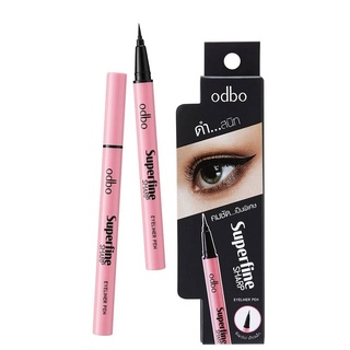 ODBO Superfine Sharp Eyeliner Pen ON.OD316 โอดีบีโอ ซุปเปอร์ไฟน์ ชาร์ป อายไลนเนอ์ หัวพู่กัน 3ml.